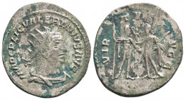 Roman Imperial
Valerian I. (253-260 AD) Antioch
Antoninianus (29,9mm 3,20g)
Obv: IMP C P LIC VALERIANVS AVG, radiate, draped and cuirassed bust right....