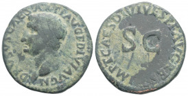 Roman Imperial
Drusus Julius Caesar (son of Tiberius) (80-81 AD) Rome, Restitution issue struck under Titus
AE As (26mm 9,58g) . 
Obv:DRVSVS CAESAR TI...