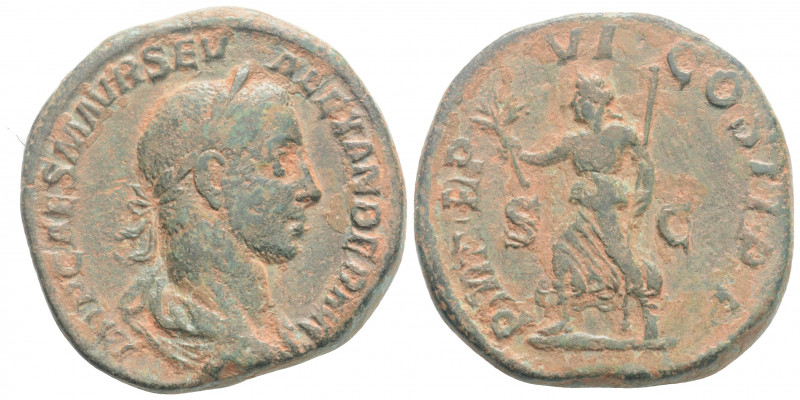 Roman Imperial
Severus Alexander (222-235 AD) Rome
AE Sestertius (30,9mm 22,10g)...