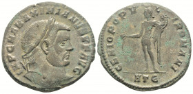 Roman Imperial
Maximianus Herculius (286-305 AD)Heraclea.
AE Follis (28.1mm, 10.20g)
Obv: IMP C M A MAXIMIANVS P F AVG. Laureate head right.
Rev: GENI...