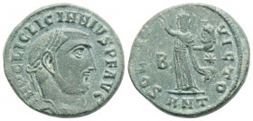 Roman Imperial
Licinius I, (308-324 AD) Antiochia
AE Follis (8.2mm, 6.20g) 
Obv: IMP C LIC LICINNIVS P F AVG Laureate head of Licinius I to right. 
Re...