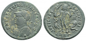 ROMAN IMPERIAL
Licinius II As Caesar, (317-324 AD) Heraclea
AE Follis (20.3mm, 3.64g)
Obv: D N VAL LICIN LICINIVS NOB C. Helmeted and cuirassed bust l...