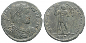 Roman Imperial
Jovian (363-364 AD) Antioch
AE Maiorina (27.4mm, 8.7g)
Obv: D N IOVIANVS P F AVG, pearl diademed, draped and cuirassed bust right.
Rev:...