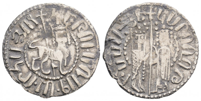 Medieval
Armenia, Cilician Armenia. (1226-1270 AD) Hetoum I 
AR Tram (21.1mm 2.9...