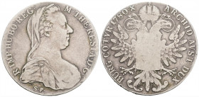 Medieval
HOLY ROMAN EMPIRE. Maria Theresia (1740-1780). Reichstaler (1780 IC - FA). Wien (Vienna).
(40,9mm 27,45g)
Obv: M THERESIA D G R IMP HU BO REG...