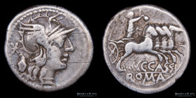 Roma Republica. AR Denario, Cassius 126AC