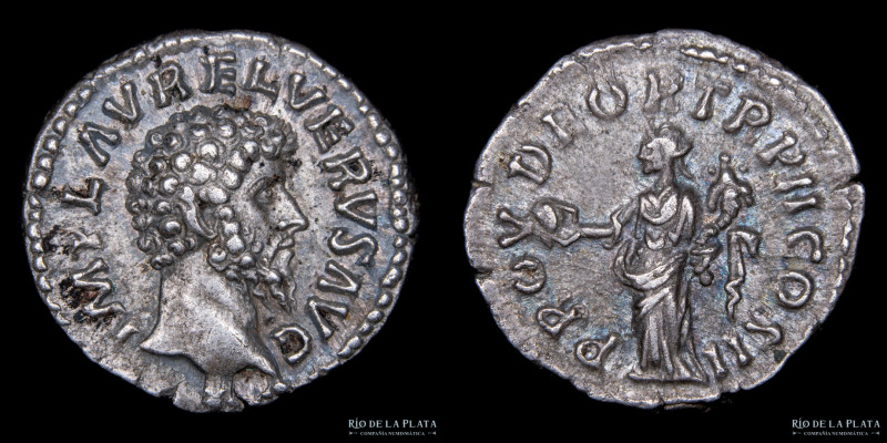 Roma. Lucio Vero 161-169DC, Ceca de Roma (161DC) 17.3mm; 3.32g. A: IMP L AVREL V...