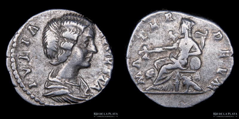 Roma. Julia Domna 193-217DC como esposa de Septimio Severo. AR Denario, ceca de ...