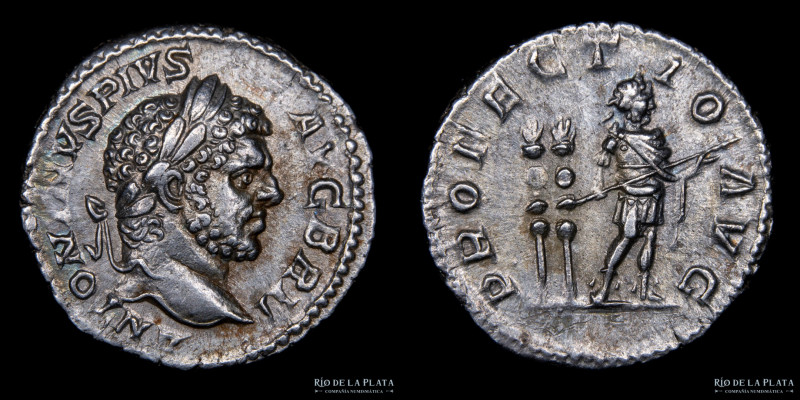 Roma. Caracalla 198-217DC como Augusto solo (212-217DC). AR Denario, ceca de Rom...