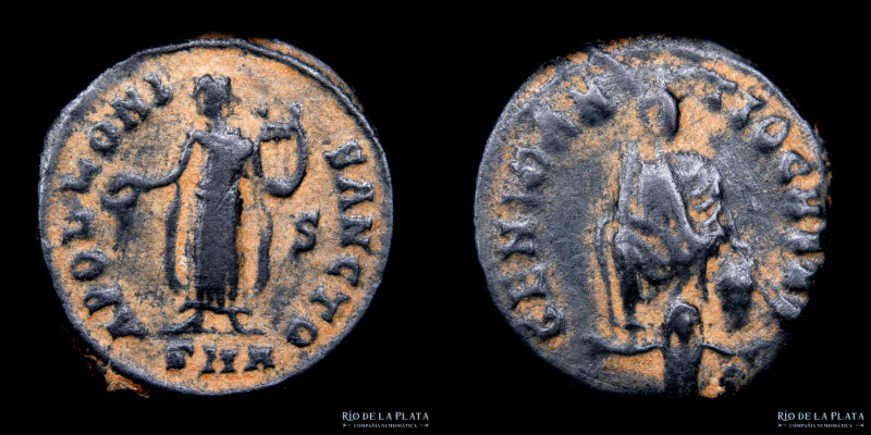 Roma, Tetrarquias. Maximino Daia 309-313DC. Bronces cívicos 312DC. 1/4 Follis. C...