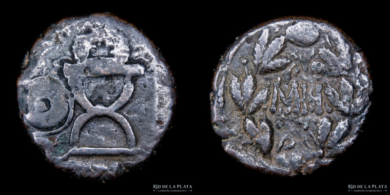 Reino del Bósforo. Sauromantes I (90-124DC) 48 unidades de bronce. 25.1mm; 7.11g...