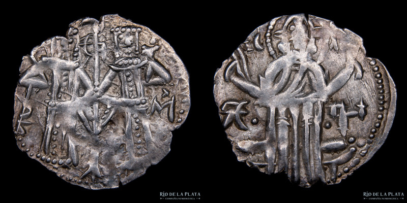 Imperio Bulgaro. Ivan Alexander & Michael Asen IV (1331-1371DC) AR Grosh 1331-13...