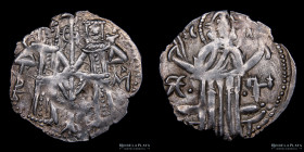 Imperio Bulgaro. Alexander & Asen IV. AR Grosh 1331-1371