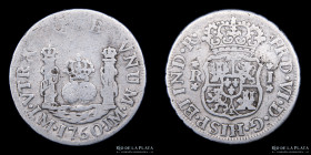 Lima. Carlos III. 1 Real 1760 6/5 JM. KM61