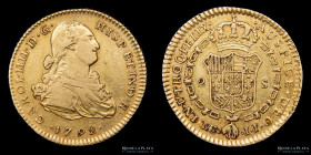 Lima. Carlos IV. 2 Escudos 1792/1 IJ. KM100