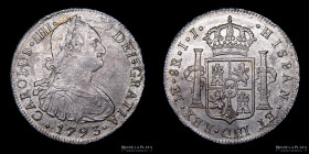 Lima. Carlos IV. 8 Reales 1793 IJ. KM97