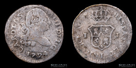 Lima. Carlos IV. 1/4 Real 1794 IJ. KM99