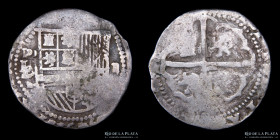 Potosi. Felipe II. 2 Reales 1576-77 L/M. Macuquina / Cob. CJ 3.3.4