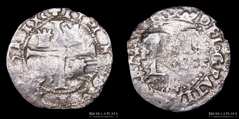 Potosí. Felipe II (1574-1598) 1/2 Real 1576-79 B/L. Macuquina / Cob. AG.930; 20m...