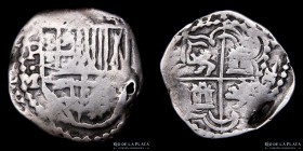 Potosi. Felipe III. 1 Real 1616-17 M. Macuquina / Cob. CJ 10.5.1