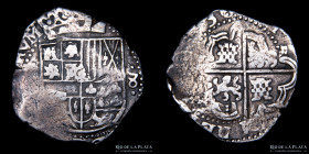 Potosi. Felipe IV. 8 Reales 1636 TR. Macuquina / Cob. CJ 13.16
