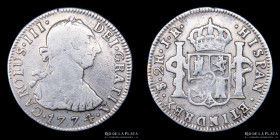 Potosi. Carlos III. 2 Reales 1774 JR. CJ 65.2.1