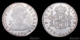 Potosi. Carlos III. 2 Reales 1776 PR. CJ 65.5