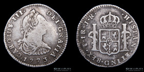 Potosi. Carlos III. 1 Real 1773 JR. CJ 66.1