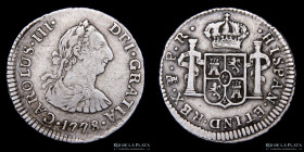 Potosi. Carlos III. 1/2 Real 1778 PR. CJ 67.6.4