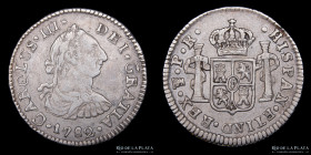 Potosi. Carlos III. 1/2 Real 1782 PR. CJ 67.10.2