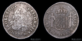 Potosi. Carlos III. 1/2 Real 1789 PR. CJ 67.17