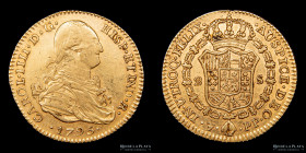 Potosi. Carlos IV. 2 Escudos 1795 PP. CJ 74.7