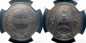 Argentina. Buenos Aires. 1 Decimo 1822. NGC MS62