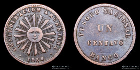 Argentina. Confederacion. 1 Centavo 1854. CJ 3.2.1