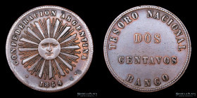 Argentina. Confederacion. 2 Centavos 1854. CJ 2.3