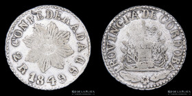 Argentina. Cordoba. 2 Reales 1849. CJ 57.5.3