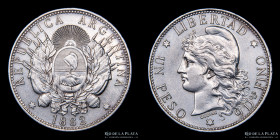 Argentina. 1 Peso 1882. Patacon. CJ 13