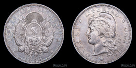 Argentina. 1 Peso 1883. Patacon. CJ 14