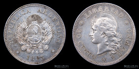 Argentina. 20 Centavos 1883. CJ 19.1