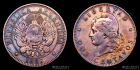 Argentina. 2 Centavos 1887. CJ 28