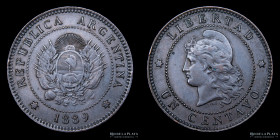 Argentina. 1 Centavo 1889. CJ 44