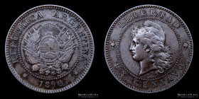 Argentina. 1 Centavo 1890. CJ 45