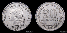 Argentina. 20 Centavos 1897. CJ 53