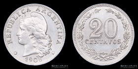 Argentina. 20 Centavos 1906. CJ 57