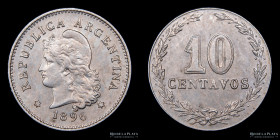 Argentina. 10 Centavos 1896. CJ 90.3