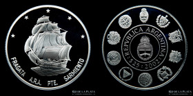 Argentina. 25 Pesos 2002. Fragata Sarmiento. CJ 10.4