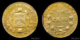 Costa Rica. 1 Peso 1871. KM116