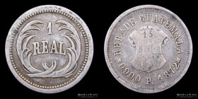 Guatemala. 1 Real 1872 P. KM148.1