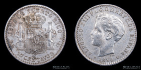 Puerto Rico. 10 Centavos 1896. KM21