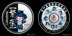 China. Beijing 2008 Olympics. Medalla Mascota Prosperity